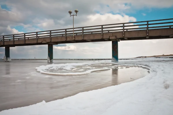 Zima na brzegu — Zdjęcie stockowe