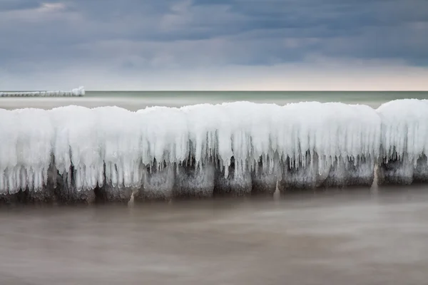 Vinter på stranden — Stockfoto