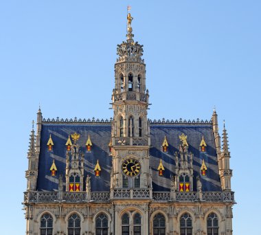 Oudenaarde, city hall, flanders, belgium, europe clipart