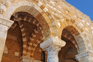 Ancient arab arches in Brindisi, Italy clipart