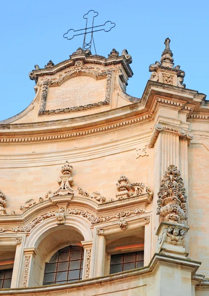 โบสถ์บาโรคใน Lecce, อิตาลี — ภาพถ่ายสต็อก