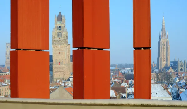 Brugge in de winter — Stockfoto