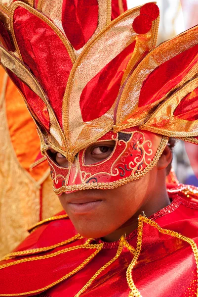 Unga carnival reveler — Stockfoto