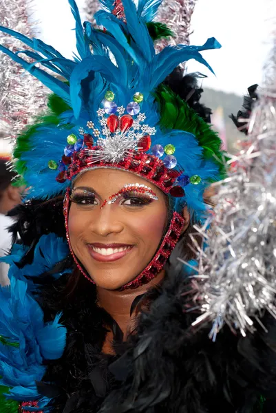 Unga carnival reveler — Stockfoto