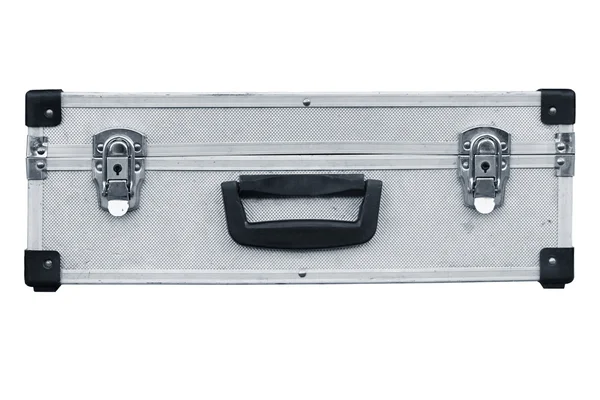 Used aluminum suitcase — Stock Photo, Image