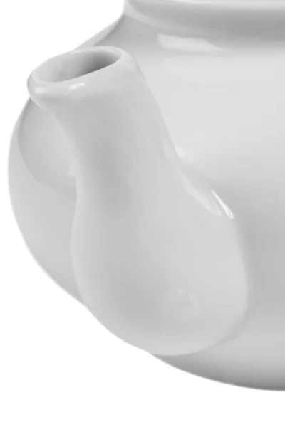 White tea pot teapot — Stock Photo, Image