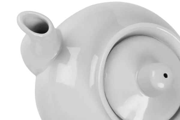 White tea pot teapot — Stock Photo, Image