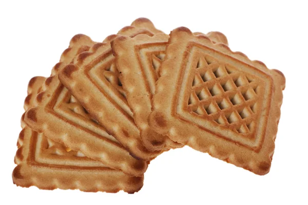 Composição de cinco biscoitos saborosos — Fotografia de Stock