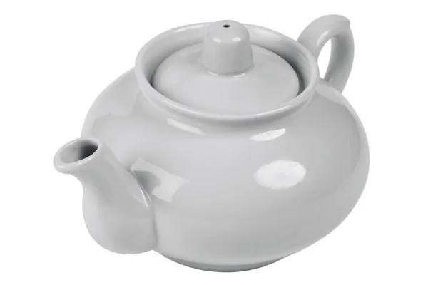 白茶壶 — 图库照片