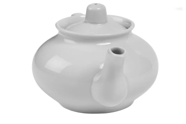 White tea pot — Stock Photo, Image