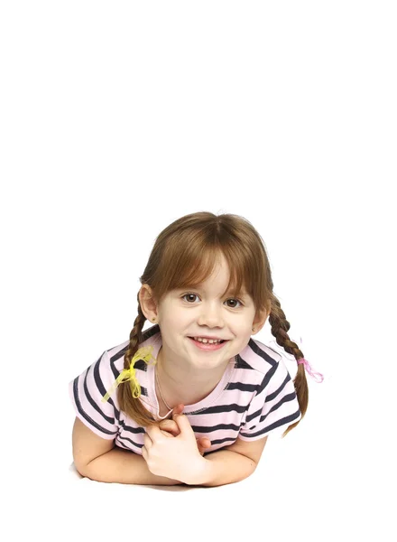 Lykkelig lille pige - Stock-foto