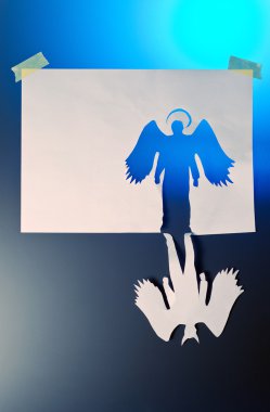 Angel and devil clipart