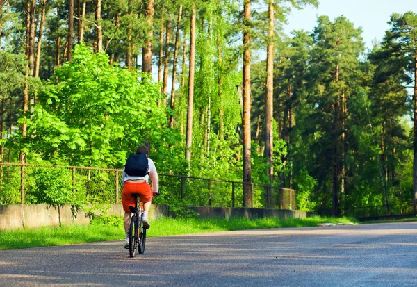 Ciclista andando de bicicleta — Fotografia de Stock