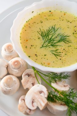 Mushroom soup. clipart