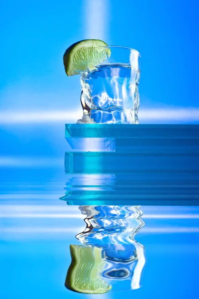 Gin and lime. — Stock Photo, Image