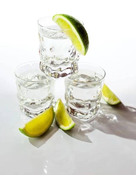 Tequila e cal . — Fotografia de Stock