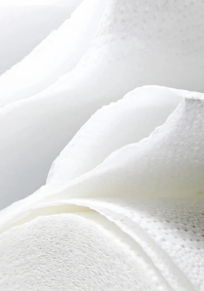 Белое бумажное полотенце . — стоковое фото