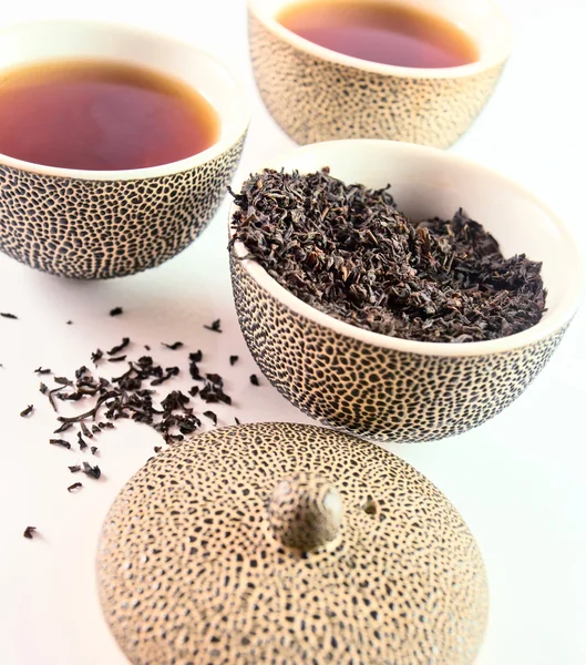 Zwarte thee. — Stockfoto