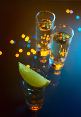 Tequila and lime. clipart