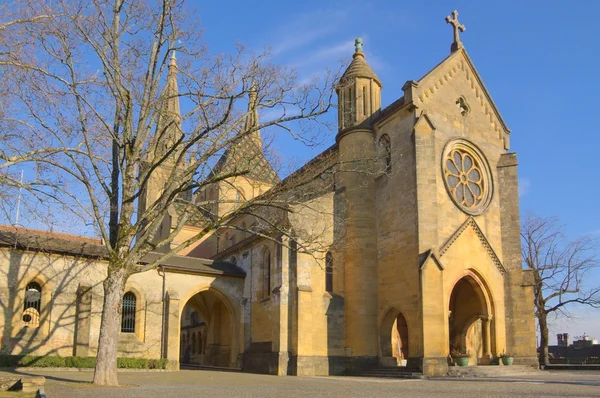 stock image cathedral in Neuchatel