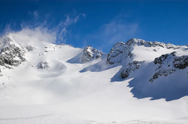 Vistas a la estación de esquí de Val Thorens, Francia — Foto de Stock