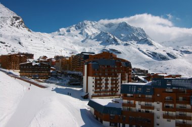 val Thorens sayısı resort, Fransa Kayak.