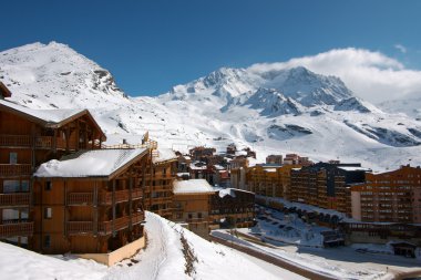 View on Val Thorens clipart