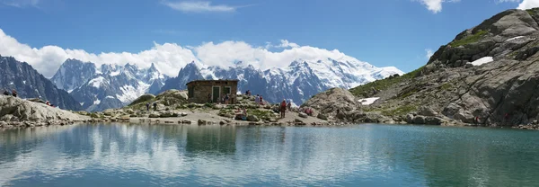 Mont-Blanc massivo — Fotografia de Stock