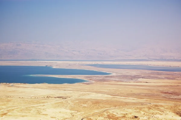 Vale de Jeudea e mar de Sead — Fotografia de Stock