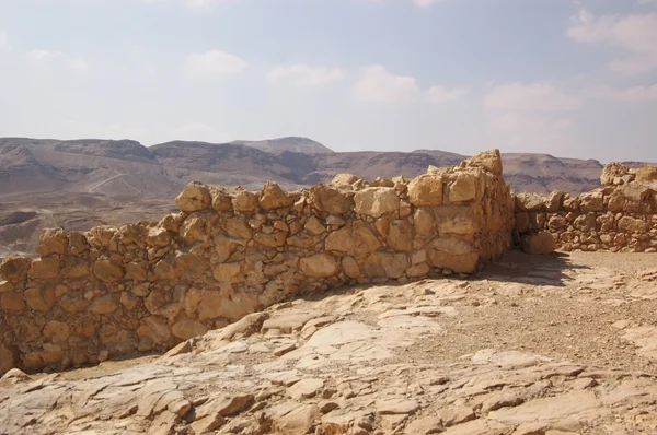 Ruined walls of Masada — Stock Photo, Image
