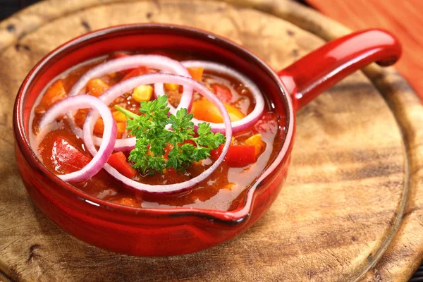 Mexikansk mat med chili con carne — Stockfoto