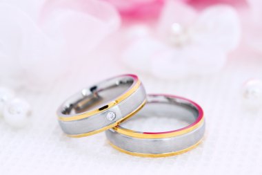 Two wedding rings clipart