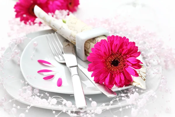 stock image Place setting in pink