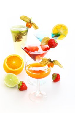 Party cocktails and longdrinks clipart