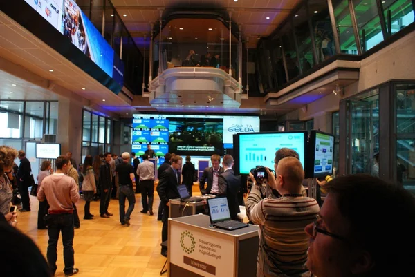 Open day on the Warsaw Stock Exchange — Stock Photo, Image