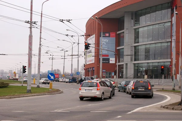 Traffico urbano a Lublino — Foto Stock