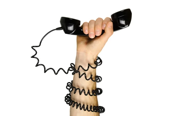 Tied to the telephone — Stock Photo, Image