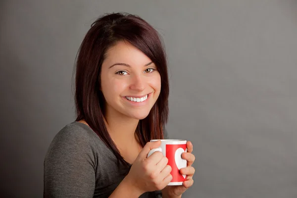 stock image Woman with cup