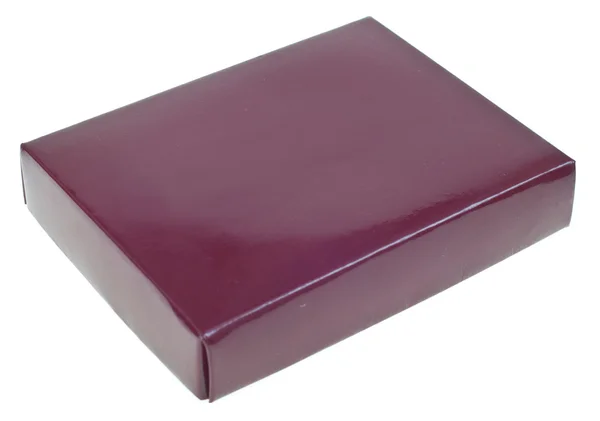Caixa vermelha escura — Fotografia de Stock