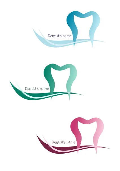Design dentário moderno —  Vetores de Stock