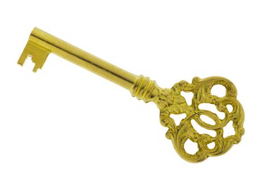 Golden key clipart