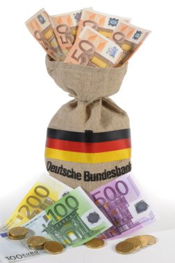 Euro money sack clipart