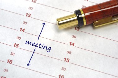 Meeting date clipart