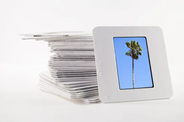 A pile of old slide photographs — Stock Photo, Image