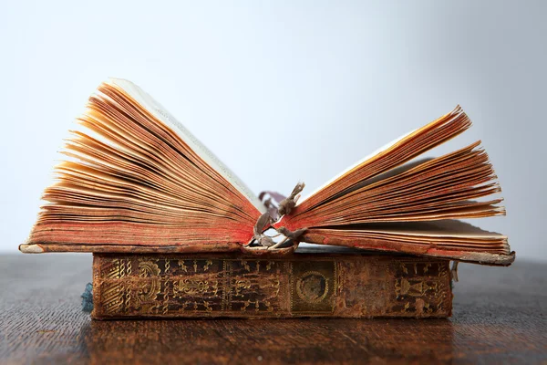 Old books on the table — Stock Photo, Image