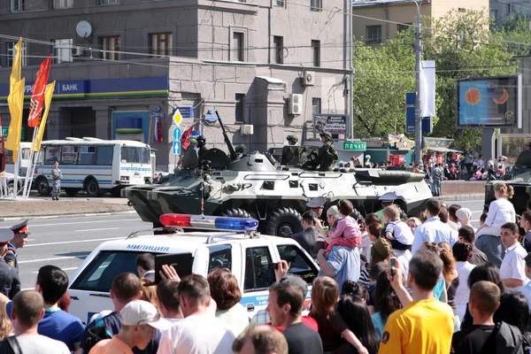 9 мая 2010 года. Парад Победы в Москве — стоковое фото