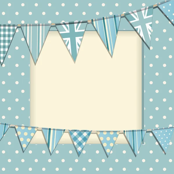 Vintage bunting frame — Stock Vector