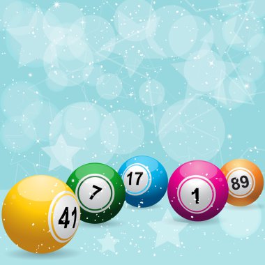 Bingo lottery celebration background clipart