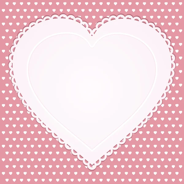 Vintage valentine hjärta — Stock vektor
