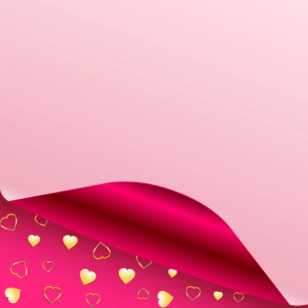 Zawinięcie strony serce valentine — Zdjęcie stockowe